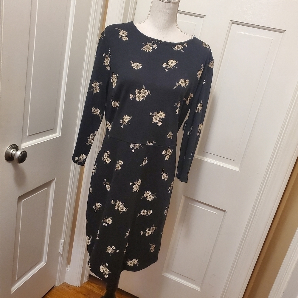 NWT Old Navy Floral Print Ponte-Knit Sheath Dress Size XL Missy, classic